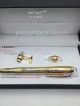 Perfect Replica - Montblanc All Gold Rollerball Pen And Gold Cufflinks Set (1)_th.jpg